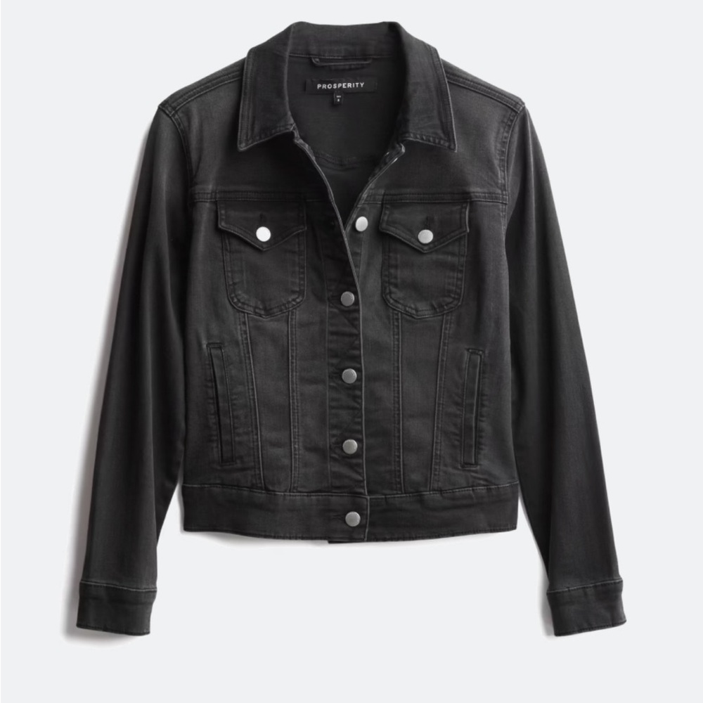 Prosperity Jolene Stretch Black Denim Jacket